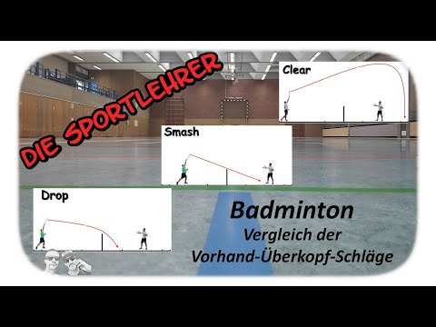 Badminton - Comparison of forehand overhead strokes