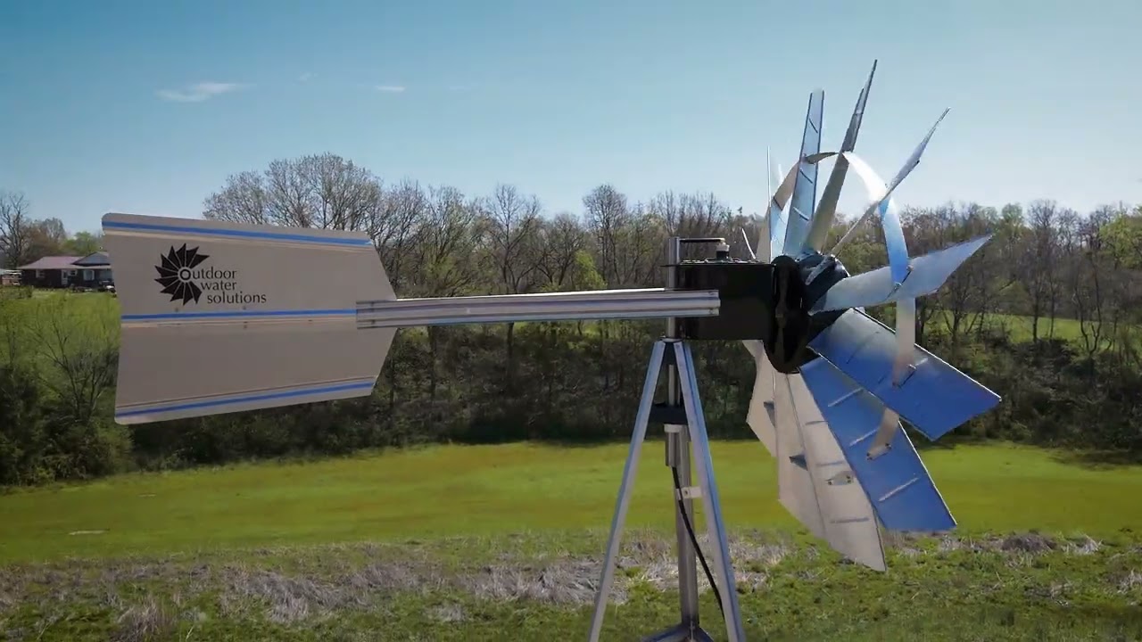American-Built Windmill Aerators for Ponds, Farms & Lakes