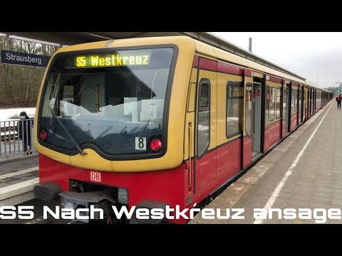 S5 Berlin nach Westkreuz ansage s-bahn berlin | ÖPNV Berlin