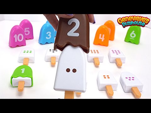 Teach Kids how to Count Numbers with Fun Popsicle Toys and Colorful Puzzle!
