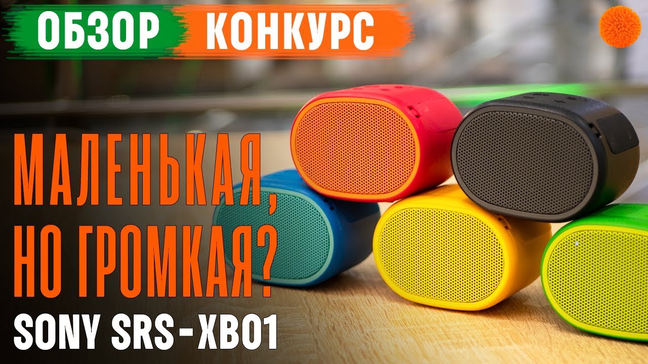 Портативная колонка Sony SRS-XB01, черный