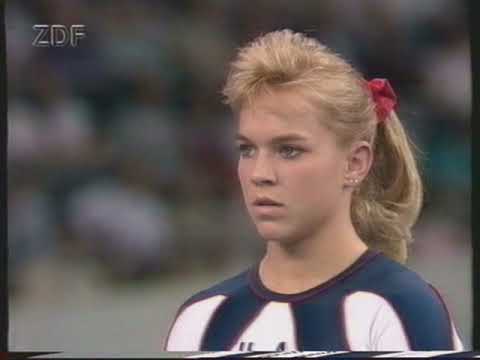Brandy Johnson (USA) - Worlds 1989 - Horse Vault Final