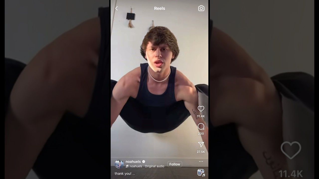 Noahuels instagram meme “Thank you thank you thank you thank you”