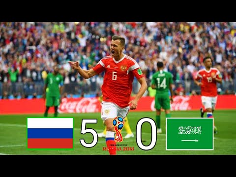 Russia 5-0 Sadui Arabia | Extended Higlights and goals [World Cup 2018]