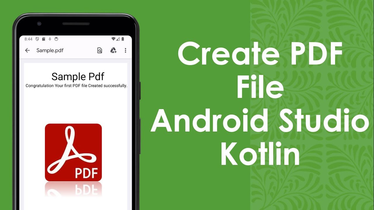 Create PDF Document | Android Studio | Kotlin 2024