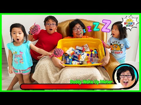 Greedy Daddy In Real Life!  Pretend Play Don't Wake Daddy Challenge!