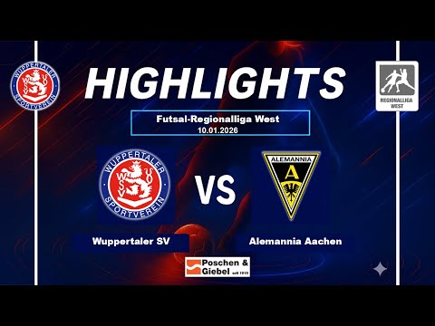 12. Spieltag Highlights: Wuppertaler SV vs. Alemannia Aachen - Futsal-Regionalliga-West 25/26