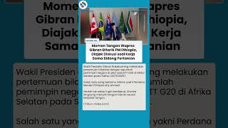 Langsung Ditarik Tangannya! Momen PM Ethiopia Ajak Gibran Bahas Kerja Sama Pertanian