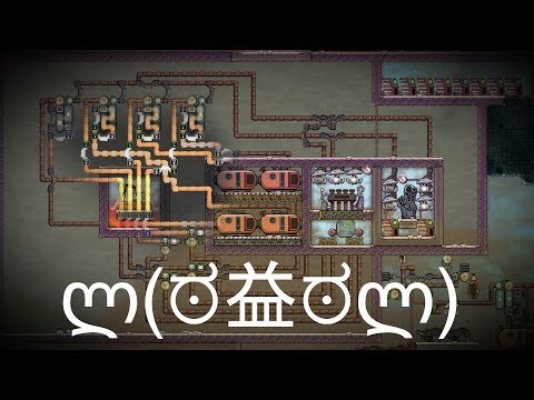 Steam Loop Cooled Volcano! Oxygen Not Included Experiment