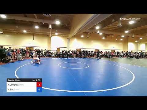 106 Lbs Quarterfinal - Audrey Jimenez, Sunkist Kids Wrestling Club Vs Noelani Lutz, Legends Of Gol
