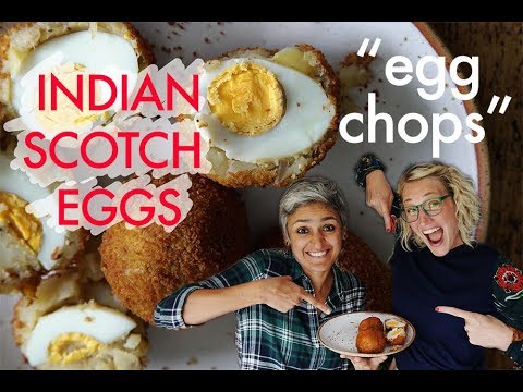 EGG CHOPS! or Spicy Indian Scotch Eggs with 'Food with Chetna'