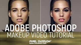 How to add makeup, lipstick and eyeshadow in Photoshop