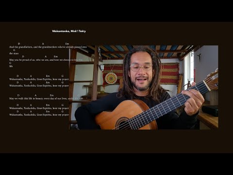 WAKANTANKA", lyrics and music by Misk’i Takiy / Gareth Morgan. From the album "El Lobo y La Luna"