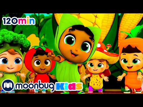 Thanksgiving Vegetable Play! | @Little Angel: Nursery Rhymes & Kids Songs  | 🔤 Moonbug Literacy 🔤