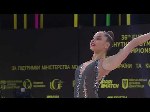 Erika Dokutsajeva (EST) - Ball Q - 2020 European Championships Kyiv