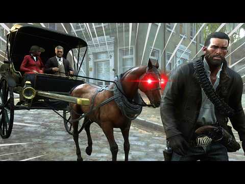 Fast Traffic in Red Dead Redemption 2 is CARNAGE | We React to Ultra Fast Carriages in RDR2