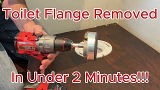 Toilet Bowl Flange Removed in UNDER 2 Minutes