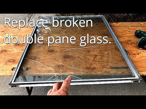 How to replace broken double pane glass / IGU in...