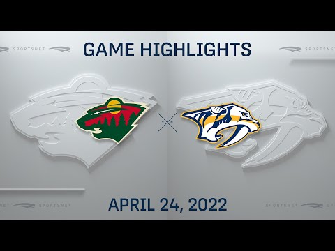 NHL Highlights | Wild vs. Predators - Apr. 24, 2022