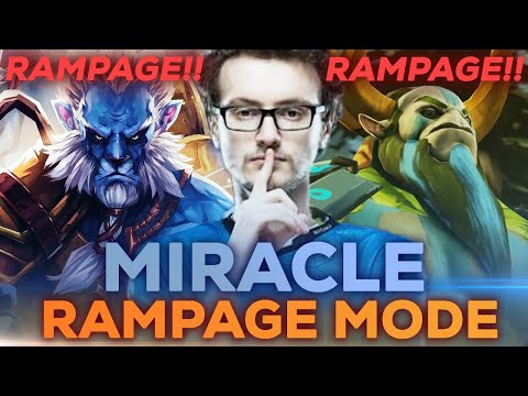 Miracle Beautiful Carry Plays with Perfect Rampages - Dota 2