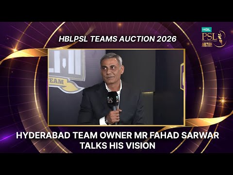 Team owner Mr Fahad Sarwar talks vision, strategy and his bond with Hyderabad