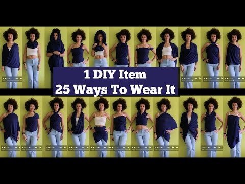 How To Make a DIY Travel Infinity Scarf and Wear it 25 Ways | Culture Couture
