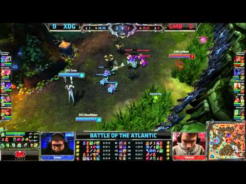 Gambit Gaming vs XDG Game 1 | EU vs NA Battle of the Atlantic 2013 | XD.GG vs GMB G1 Bo3