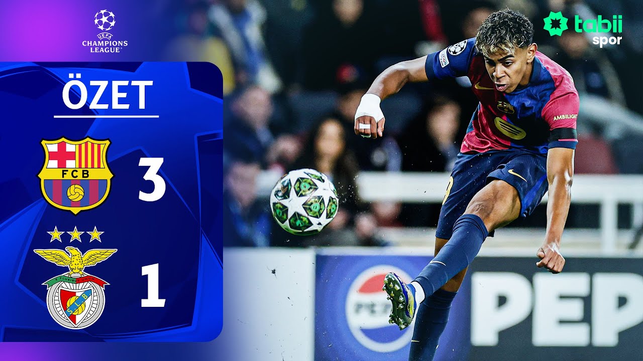 Şampiyonlar Ligi Son 16 Turu | Barcelona-Benfica (Özet)