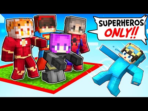 CASH Stuck on SUPERHERO Block in Minecraft?! - EPIC Parody
