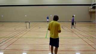 Pickleball 2012 Seatac Mens 5.0 Singles 2nd Round Chris Miller vs. Billy Jacobson Seattle WA