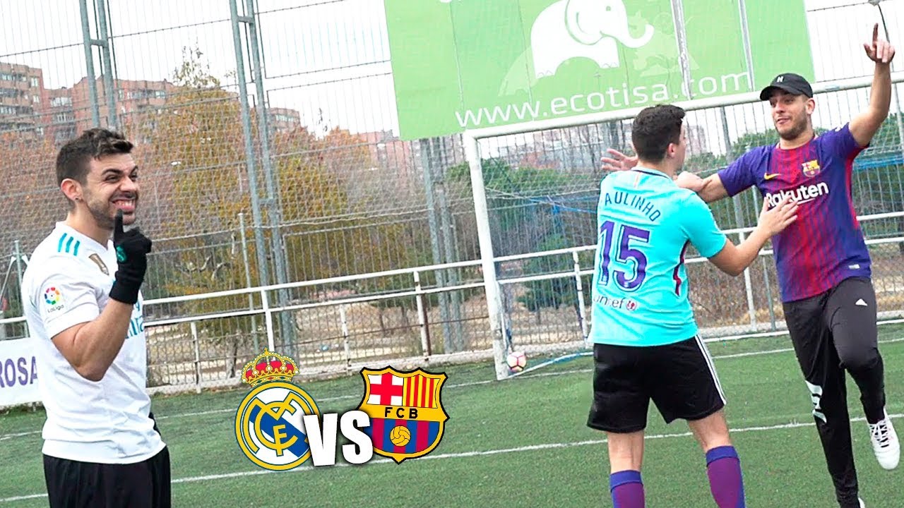 Real Madrid VS Barcelona - RobertPG & xBuyer VS DjMaRiiO & Toniemcee - RETOS DE FUTBOL