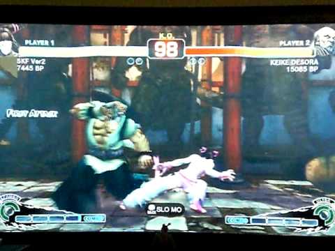 KEIKE DESORA [Gouken] vs SKF Ver2 [Juri] SUPER STREET FIGHTER 4 - Japanese Online Ranked Matches