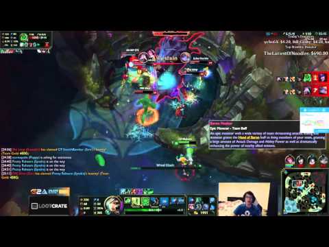 Meteos shoutcasting while playing Riven Jungle - League of Legends