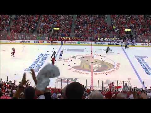 Full line brawl  Montreal Canadiens vs Ottawa Senators . May 5. 2013