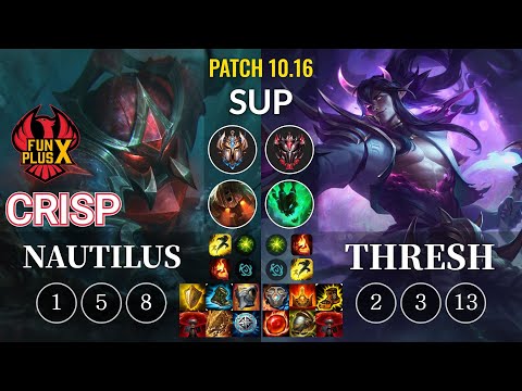 FPX Crisp Nautilus vs Thresh Sup - KR Patch 10.16