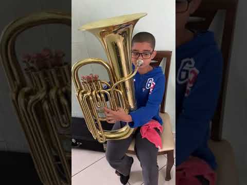 Casa das tubas explicando escala da tuba em MIB herdeiro da casas da tubas fazendo escala
