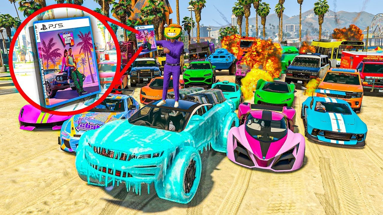 EL ÚLTIMO EXPLOTA CON COCHES ALEATORIOS! TENGO EL GTA 6!! - GTA 5 ONLINE
