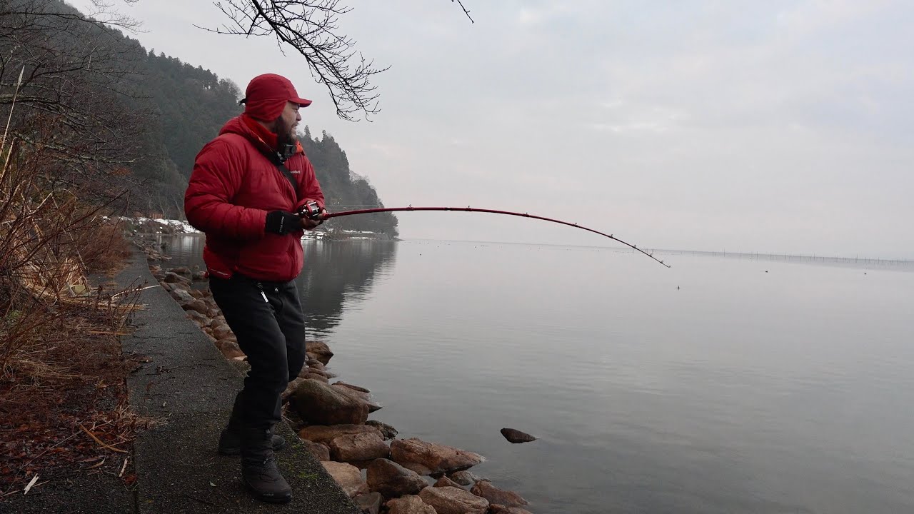 早朝、いきなりマスゲンの竿がブチ曲がって緊急事態ww