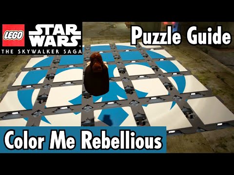 Color Me Rebellious Tile Puzzle (Solution) On Yavin 4: Great Temple - Lego Star Wars: TSS