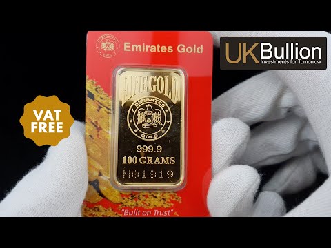 100g Emirates Gold Bar In Certified Blister I Buy Now