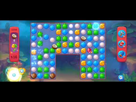 Fishdom Hard Level 12296 (with Double Lightning Booster) @choraelmin