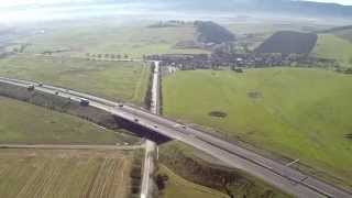 preview picture of video 'Aerial view of the highway D1 near the village Jánovce.'