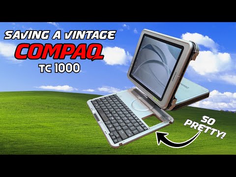 Meet the BIZZARE Compaq TC1000 - it's a VINTAGE Tablet, Notebook and Desktop & It's Pretty!