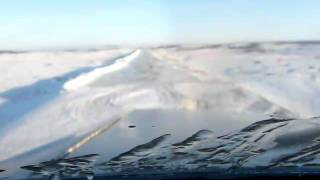 preview picture of video 'Father Scott J Garrett Landing Clarks Point Snowy Runway'