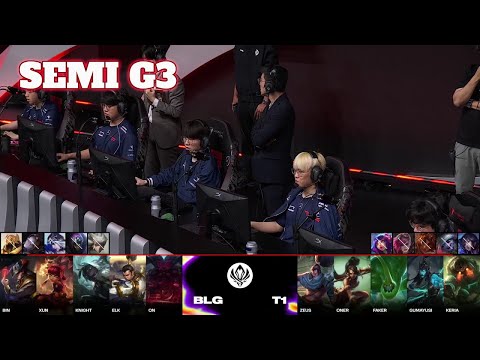T1 vs BLG - Game 3 | Semi Final LoL MSI 2024 Main Stage | Bilibili Gaming vs T1 G3 full game