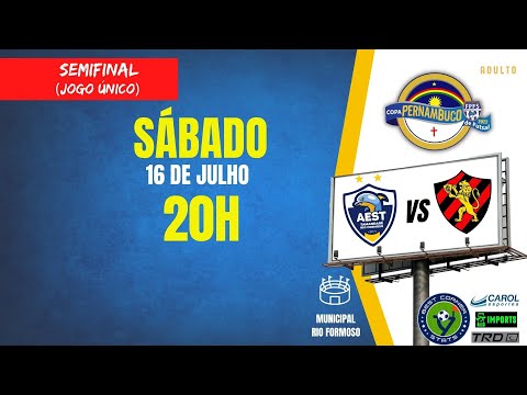 COPA PERNAMBUCO ADULTO - TAMANDARÉ/RIO FORMOSO  X SPORT CLUB DO RECIFE -  SEMIFINAL  (JOGO ÚNICO)