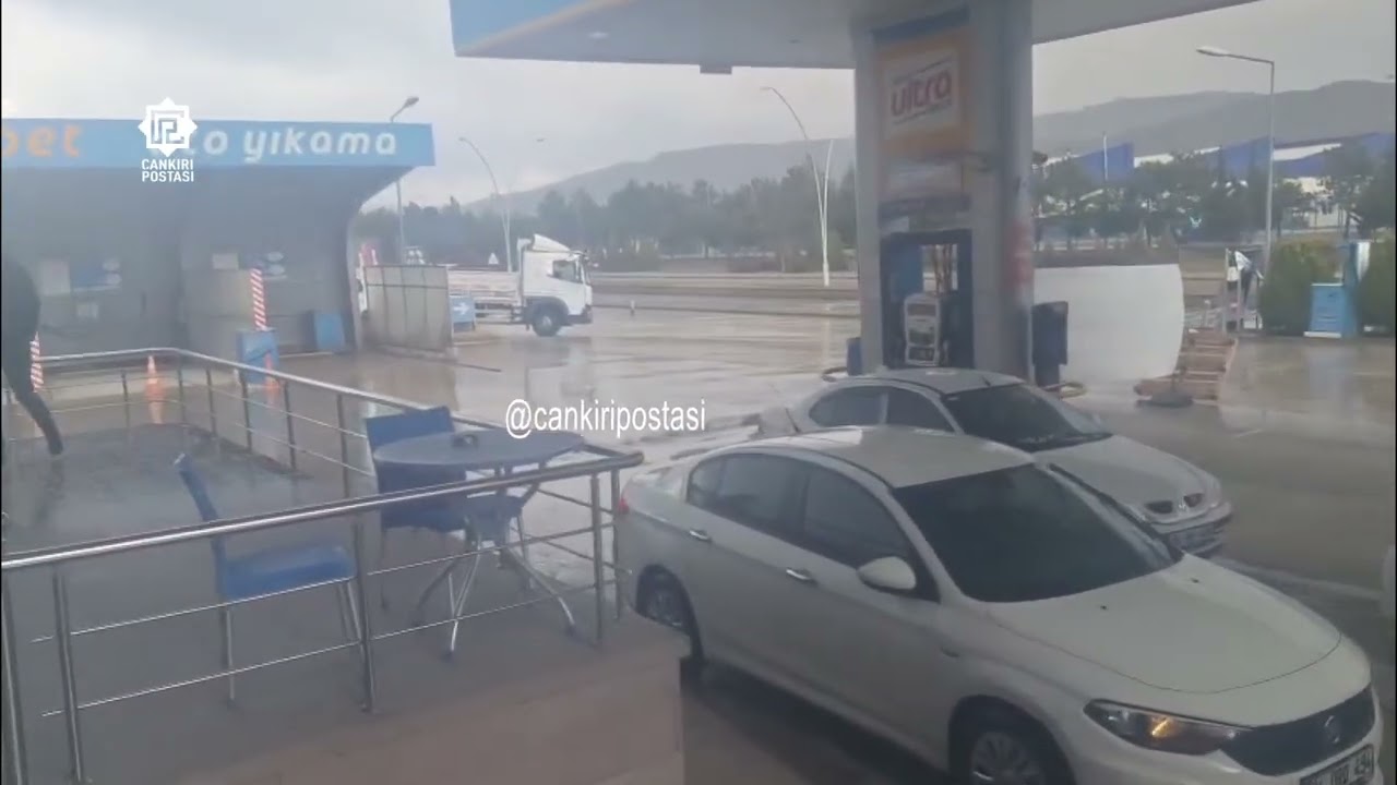 Çankırı’da sağanak yağış hayatı olumsuz etkiledi