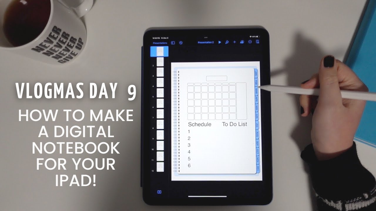How To Make A Digital Notebook For Goodnotes // ✨Vlogmas Day 9✨