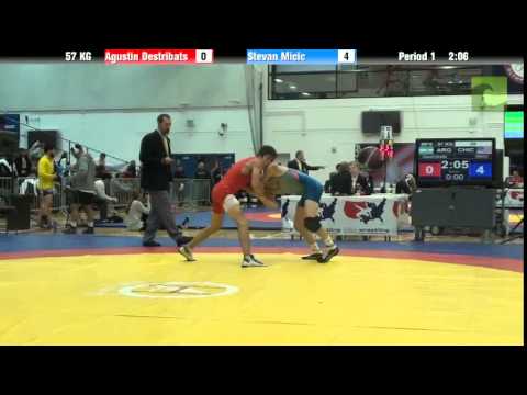 57 KG CR2 - Agustin Destribats (Argentina) vs. Stevan Micic (Chicago RTC)