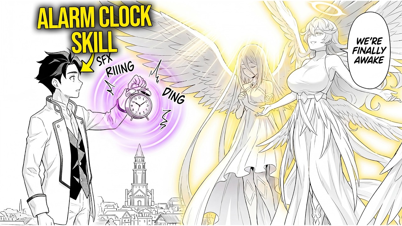 Exiled For A "Trash" Alarm Clock Skill, He WAKES UP SSS+ RANK Angels & Builds A Kingdom | Manga